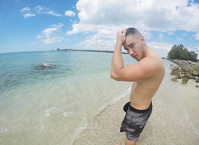 Wish u were here ☀️ 🌊 #ftm #transman #transgender #transguy #transisbeautiful #femaletomale #lgbtpride #paradise #summer #guy #beach #trans #water #noh8 #nohate #lgbt #gay #model #loveislove #florida #ocean #blueeyes #selfie #photography #palmtrees #island #countryboy #countrygirl #adventure