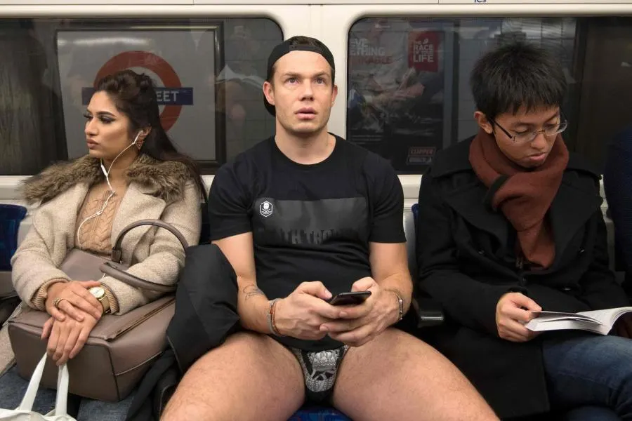 ผลการค้นหารูปภาพสำหรับ No Trousers Tube Ride 2018