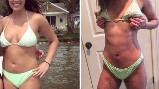 สาวหน้าสวย !! หยุด โกนขนบนร่างกาย เป็นเวลา 1 ปี มาดูผลลัพธ์ ไม่อยากจะเชื่อว่าจะเยอะมากขนาดนี้!!