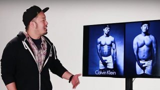 หนุ่มเอเชียทำเลียนแบบโฆษณาชุดชั้นในชายอันโด่งดังเพื่อจะบอกว่าชายเอเชียก็เซ็กซี่เหมือนกัน