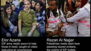 พยาบาล Razan al-Najjar วัย 21 ปี ถูกนักแม่นปืนอิสราเอลยิงตาย ขณะปฏิบัติหน้าที่ ช่วยเหลือผู้ประท้วงชาวปาเลสไตน์