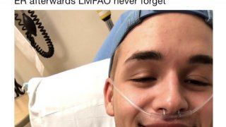 หนุ่มมะกันต้องเข้าห้องฉุกเฉินด่วน หลังจากอมเจ้าโลก 10 นิ้วของคู่ขา จน หลอดลมฉีก! ลั่นเจ็บแต่คุ้ม