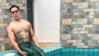 กล้ามล่ำมาก!! &ldquo;เขื่อน ภัทรดนัย&rdquo; แปลงโฉมเป็นนางเงือก หุ่นดีเวอร์