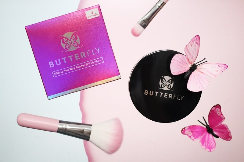 แป้งพัฟ BUTTERFLY หน้าเนียนทั้งวัน ไม่มัน ไม่ดรอป!!