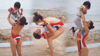 หุ่นดีก็ต้องโชว์ &ldquo;ลิเดีย&rdquo; รั้งตำแหน่งคุณแม่เซ็กซี่ที่สุดในสามโลก