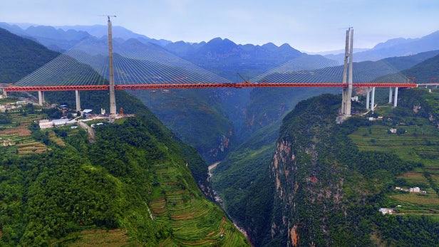 สูงที่สุดในโลก! สะพาน “เป่ยผานเจียง” แห่งยูนนาน