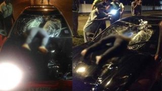 สาวพม่าปั่นจักรยานตัดหน้ารถเก๋ง ถูกชนดับร่างทะลุกระจก!