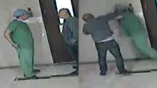 หนุ่มจีนบุกต่อยหมอสูติฯ จนกระดูกหัก ฉุนไม่ผ่าคลอดเมียตามฤกษ์หมอดู!! (คลิป)