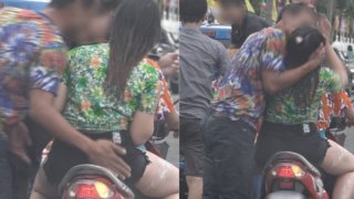 ตำรวจตามล่า ไอ้หนุ่มล็อกคอจูบผู้หญิงในวันสงกรานต์