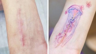 รวมภาพผลงานการเปลี่ยนแผลเป็นบนผิวหนัง ให้กลายเป็นรอยสักสุดเท่ !