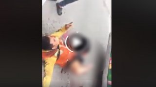 รถบัสรับส่งคนงาน เร่งเครื่องให้พ้นสัญญาณไฟ ก่อนชนรถจักรยานยนต์รับจ้างขาขาด