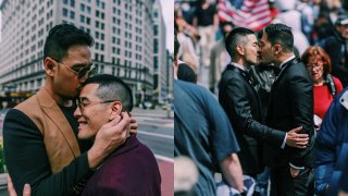 แต่งงานอีกครั้งเพื่อย้ำความหวาน!! ภาพพรีเวดดิ้ง "วู้ดดี้-โอ๊ต" จุมพิตกลางไทม์สแควร์