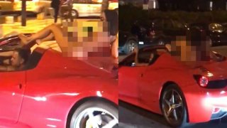 เล่นพิเรน!!สาวใจเด็ดนอนหลังคารถหรู ไร้ซึ่งอาภรณ์ห่มกาย ไม่มีคำว่าอายใคร