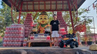 นักธุกิจแฟรนไชส์ประสบความสำเร็จได้รับโชคถวายน้ำแดง250ขวด