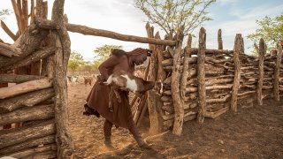 ช่างภาพอังกฤษเผยภาพถ่ายวิถีการดำรงชีวิตของผู้หญิงชนเผ่าฮิมบาในนามิเบีย ในช่วงภัยแล้งอันโหดร้าย