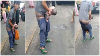 คลอดลูกกลางถนน คนเอาแต่มุง ถ่ายภาพ หญิงทอมบอยคลอดลูก เพราะเห็นเป็นเรื่องแปลก