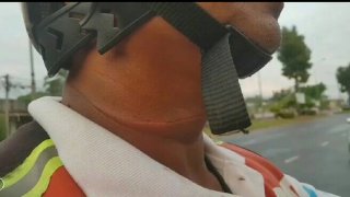 หนุ่มวินมอเตอร์ไซต์ หวิดคอขาด