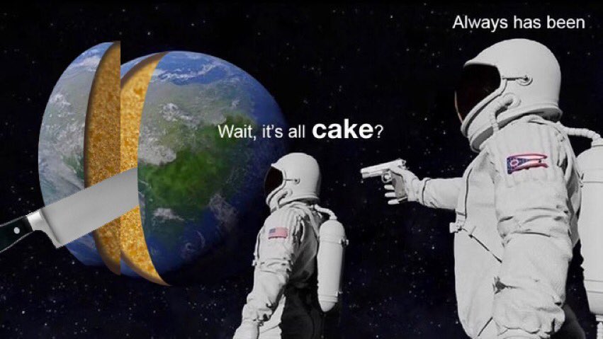 "Everything is cake!" มีมที่ทำให้ชาวเน็ตคิดว่าทุกอย่างคือ เค้ก