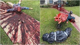 อาชญากรรมรับฮาโลวีน! ผู้คนผวาหนักผลงานศิลปะแห่งความสยดสยองของศิลปินชาวเท็กซัส