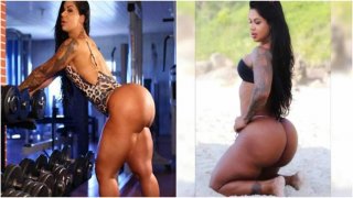 นางแบบฟิตเนสที่มีก้นที่ใหญ่ที่สุดของบราซิล และใหญ่เป็นอันดับสองของโลก