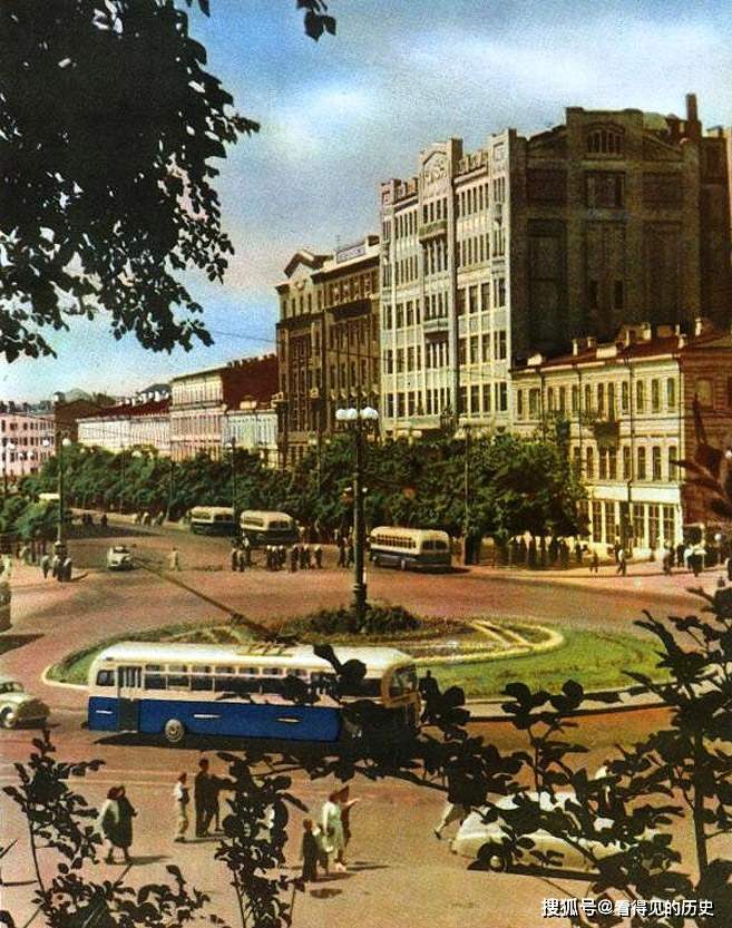 เคียฟ เมืองหลวงของประเทศยูเครนในทศวรรษ 1950