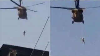 หลุด !! วิดีโอของศพที่แขวนอยู่บนเฮลิคอปเตอร์ของกองทัพสหรัฐฯ เหนือคันดาฮาร์ของอัฟกานิสถาน ปรากฏบนโซเชียลมีเดีย