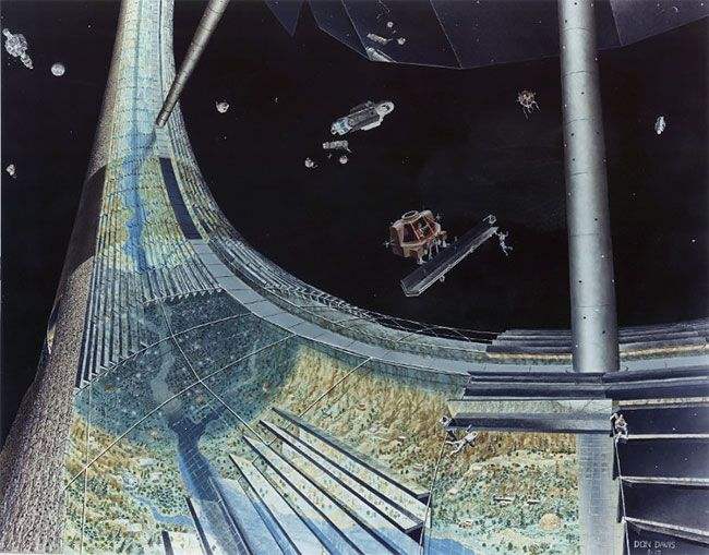 ผลงานศิลปะอาณานิคมอวกาศ จากปี 1970