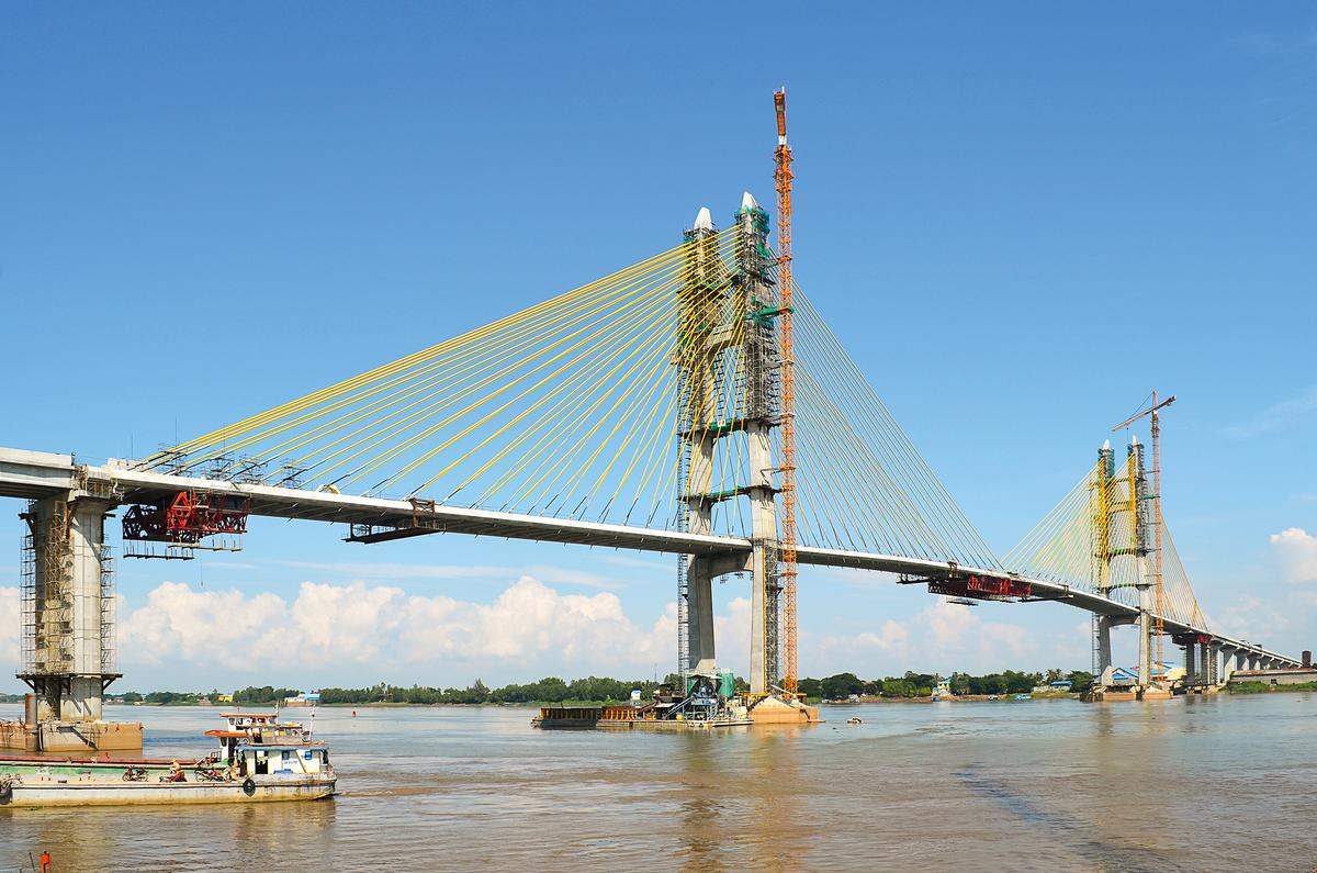 สะพานที่ยาวที่สุดเป็นอันดับหนึ่งของประเทศกัมพูชา