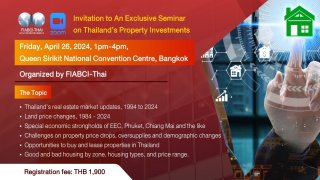 H.E. Phumtham, Deputy Primier to Open FIABCI-Thai Exec Seminar
