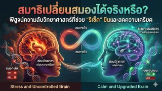 สมาธิเปลี่ยนสมองได้จริงหรือ? พิสูจน์ความลับวิทยาศาสตร์ที่ช่วย "รีเซ็ต" ยีนและลดความเครียด