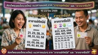 แนวทางแม่นๆ จาก "อาจารย์ทัศนีย์" และ "ลาภจากซือไท้" งวด 16 เมษายน 69