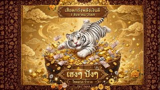 เจาะลึกชุดเลขมงคลเสือตกถังพลังเงินดี งวด 1 สิงหาคม 2569