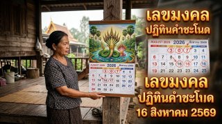 เลขมงคลปฏิทินำชะโนด 16 สิงหาคม 2569