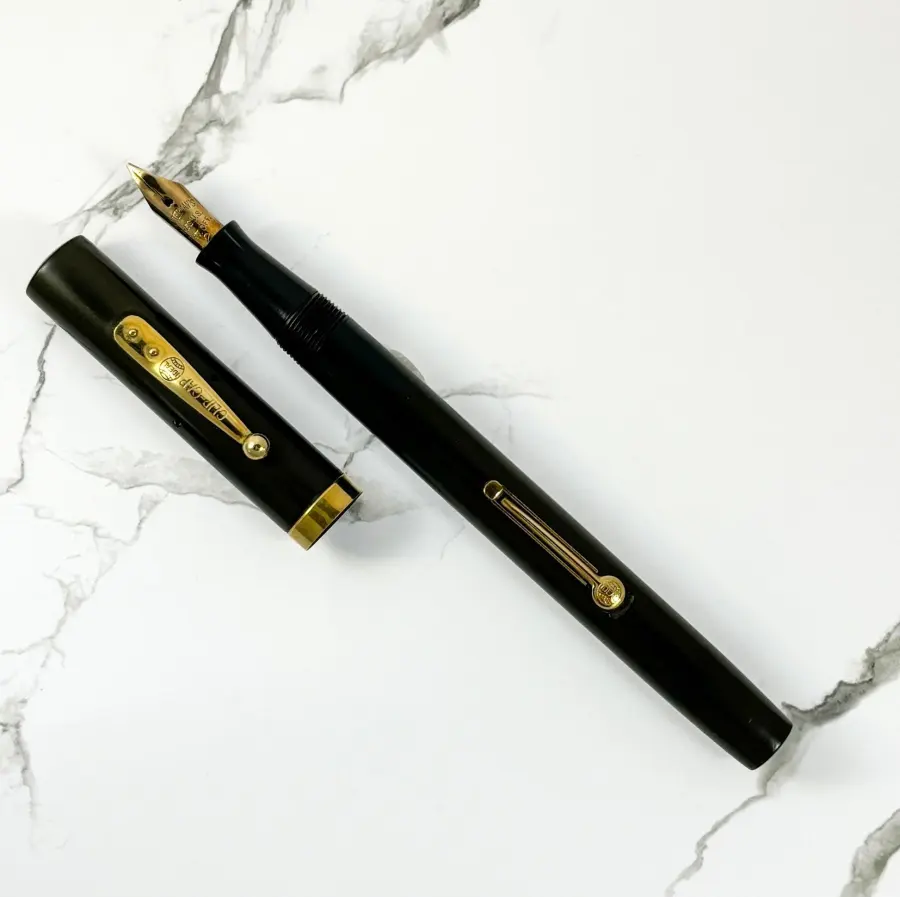Waterman 52, Black Hard Rubber, Gold Filled Trim, Lever-Fill
&ndash; Ozark Pen Shop