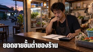 ร้านต้องขายวันละเท่าไรถึงจะไม่จมทุน