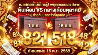 เปิดสมุดสถิติ 20 ปี (หมวดเดือนตุลาคม)! รูปแบบ "สิบคู่ หน่วยคี่" ออกน้อยจนน่าแปลกใจ คัดชุดเด็ดรับงวด 16 ตุลาคม 2569