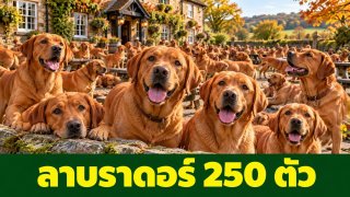 ผับ Clarkson รับลาบราดอร์แดงกว่า 250 ตัวในงานที่เริ่มจากมุกเล่น ๆ