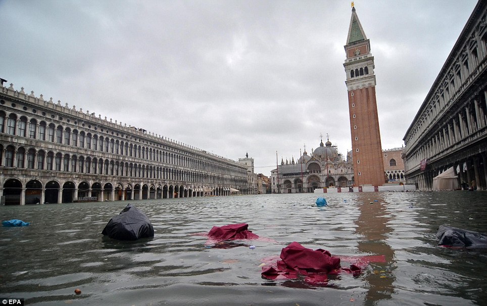 70per cent of central Venice was underwater today 