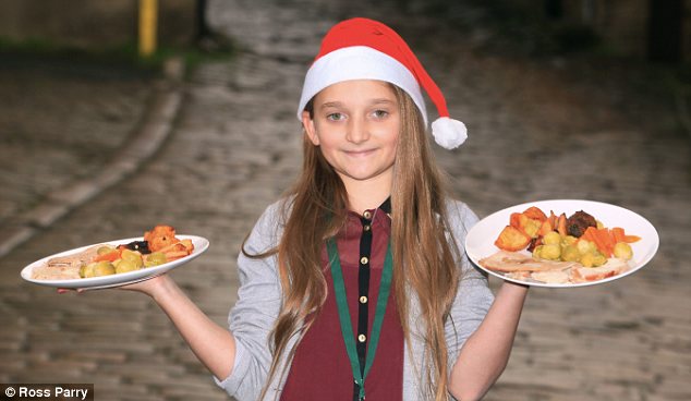 เกรซี่ Generosity: เกรซี่ McNulty, ภาพ, เสิร์ฟอาหารค่ำวันคริสต์มาสถึง 50 คนจรจัดช่วยแม่และพี่ ๆ ของเธอสาม