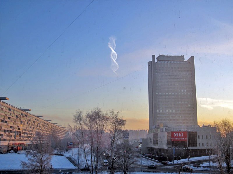 Необычное облако в Москве