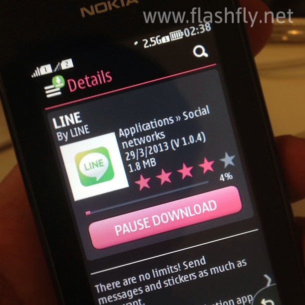 LINE แอพแชตยอดนิยมมาลง Nokia Asha แล้ว