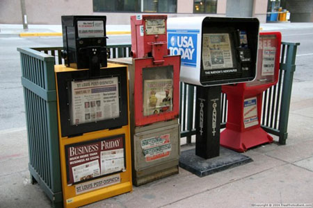 newspaper vending machines