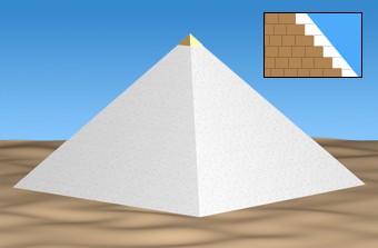 พีระมิดแห่งอียิปต์ที่จริงแล้วเป็นสีขาว