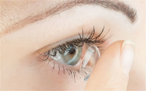 CFKJKR beautiful human eye and contact lens