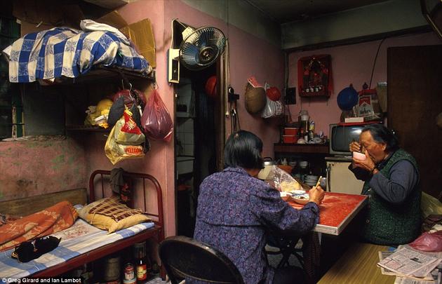 A living space of two elderly people in Kowloon