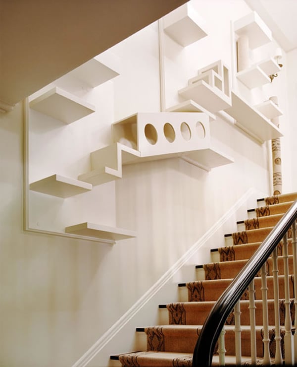 7 samperton cat stairs 10 บ้านคนรักแมว ที่แต่งบ้านให้แมวอยู่อย่างมีความสุข