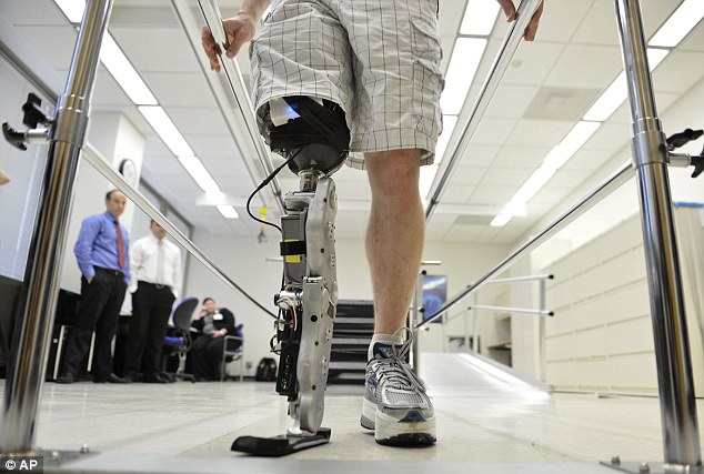 Day to remember: The climb up the Chicago tower made history as the bionic leg's public debut