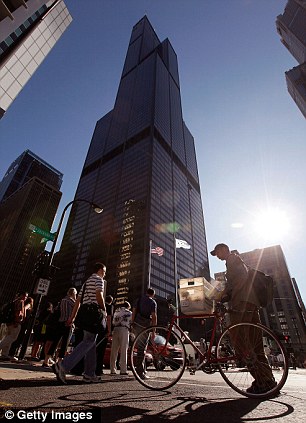 A towering display: The Willis Tower was called the Sears Tower until the summer of 2009 and is the tallest building in North America