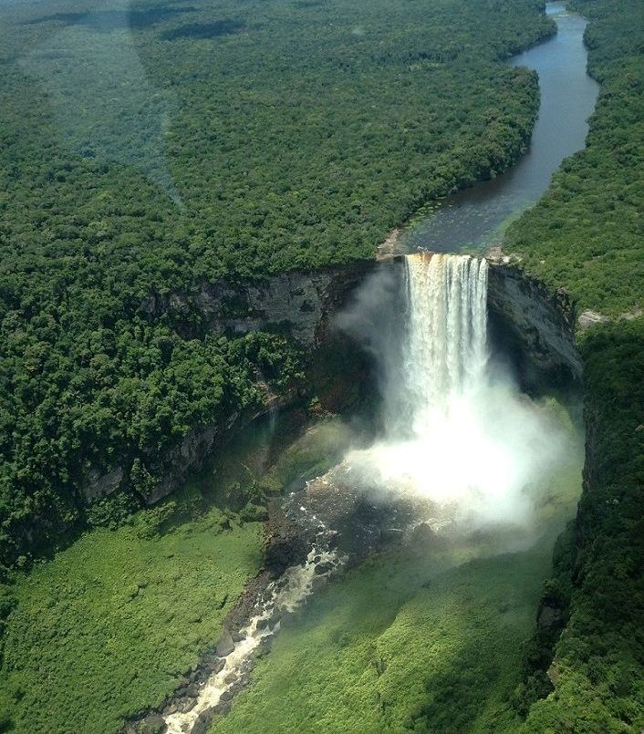 Kaieteur Falls,Guyana: the world's largest and highest single drop waterfall!