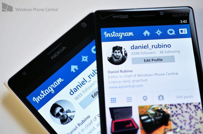 Instagram  Windows Phone อัพเดต แก้ Bug 